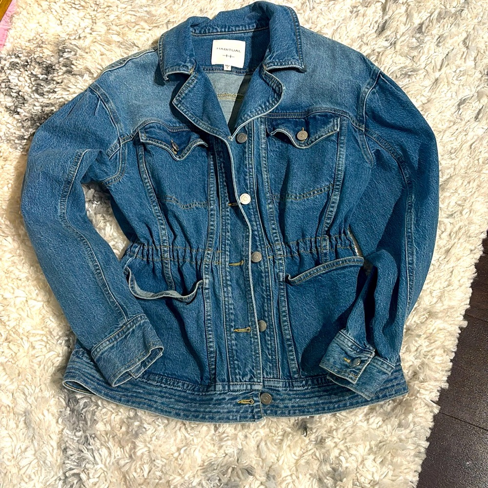 Habitual peplum denim jacket Size S